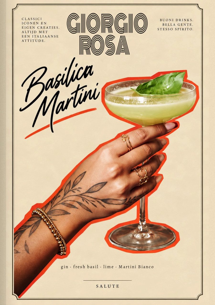 Basilica Martini, signature cocktail van Giorgio Rosa