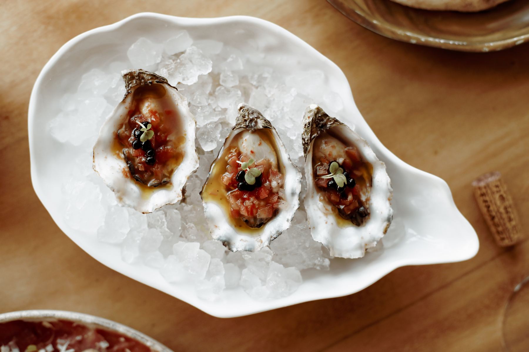 Oesters op ijs bij Giorgio Rosa in Den Haag